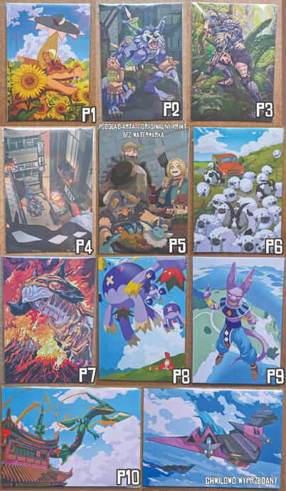 Printy A5 (fanart) 25 zl/szt